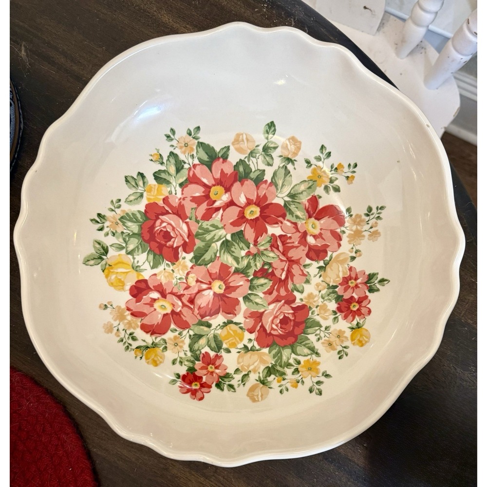 Pioneer Woman Vintage Floral Pasta/‎ Serving Bowl-13 inches